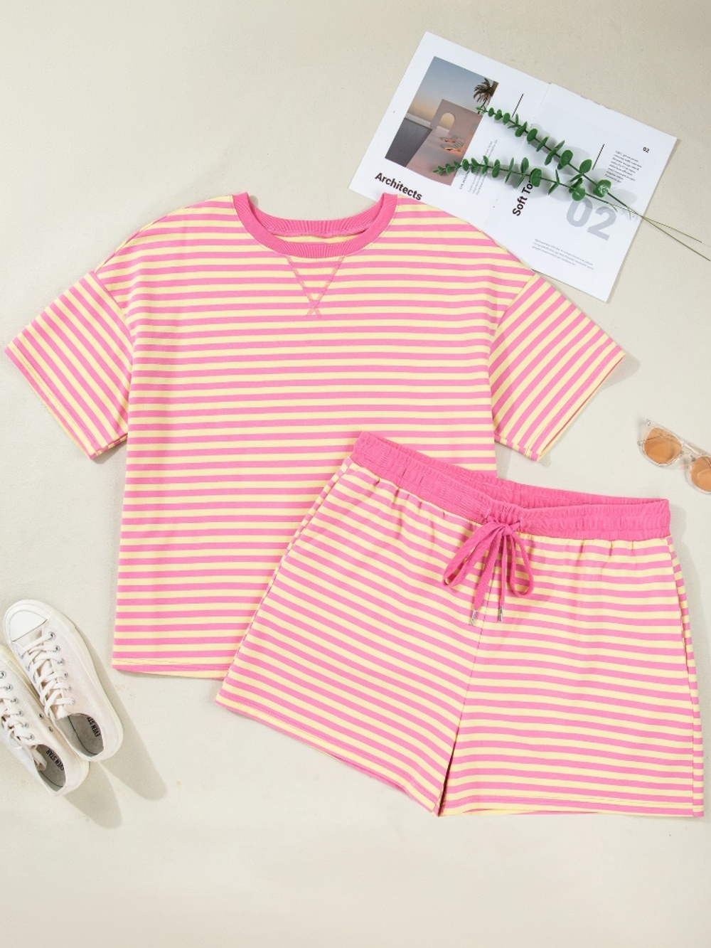 Rose Stripe Set